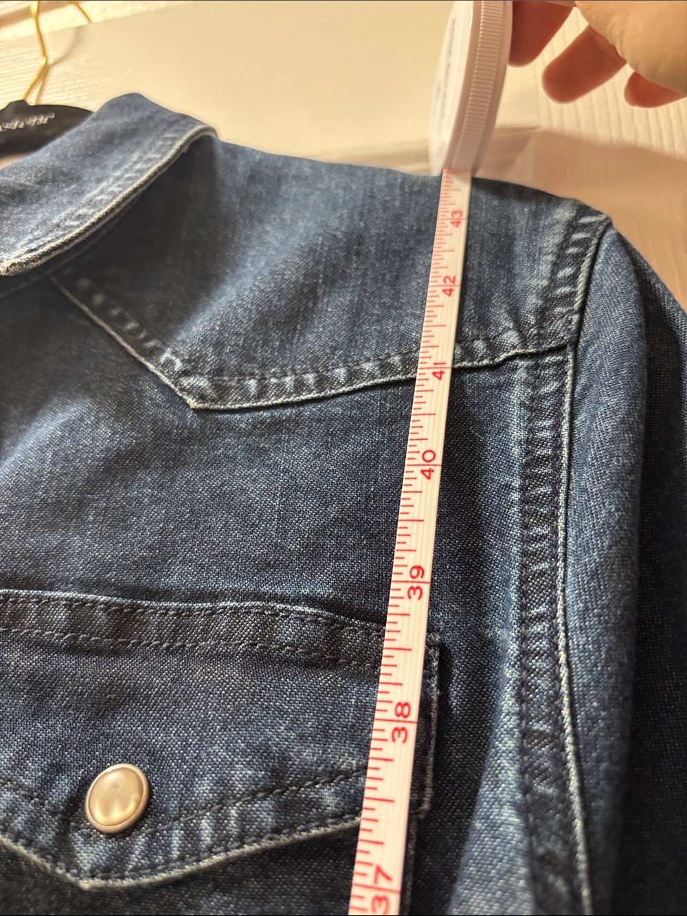 NWOT GAP Indigo Denim Button-Front Long Sleeve Shirt Dress M - Picture 4 of 5